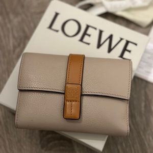 Loewe Mini Wallet in Light Oat/Honey